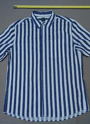 Воротник 43 см h&amp;m в полоску тенниска size m 175/100a regular fit 
100% cotton