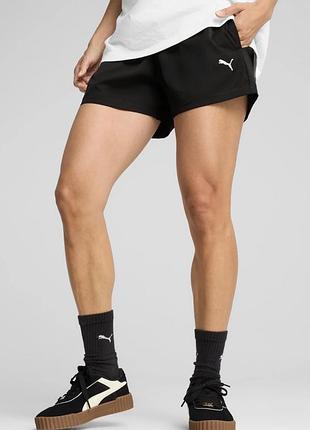 Шорти від бренду puma чорного кольору з поліестеру ( оригінал )