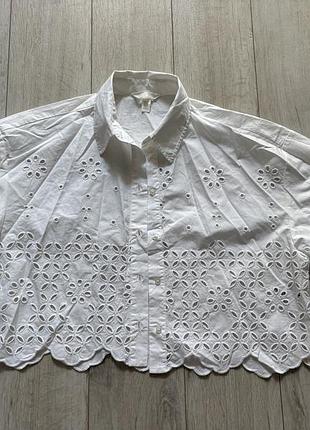 Укорочена сорочка h&m розмір м 100% бавовна