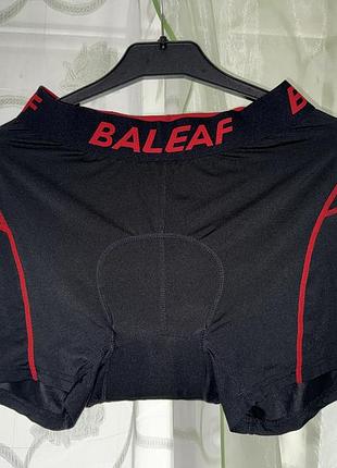 Мужские черные велотрусы велошорты c памперсом baleaf m-l (48-50)