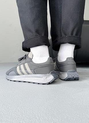 Adidas retropy e5 grey/black 8