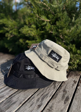 Бежева панама stussy / літня панама стуссі