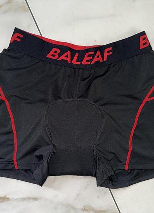Мужские черные велотрусы велошорты c памперсом baleaf m-l (48-50)
