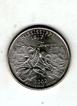 Сша 1⁄4 долларов, 2002 квотер штата техас no279
