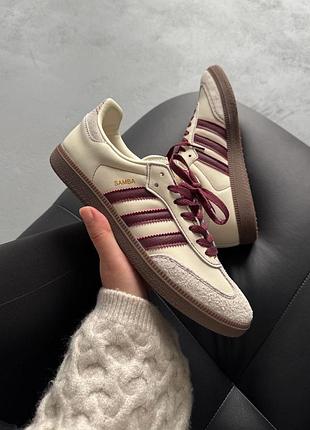 Adidas samba og wonder white/maroon