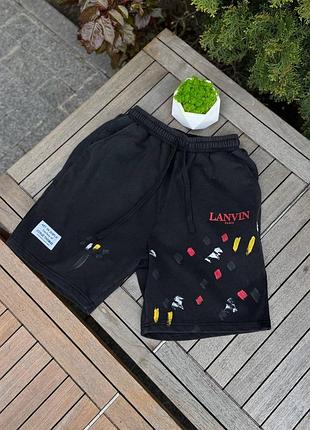 Шорты gallery dept x lanvin | черные | хлопок | s-xl