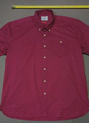 Воротник 44 см barbour бордовая тенниска size xl slim fit пуговицы брендированные 
100% cotton