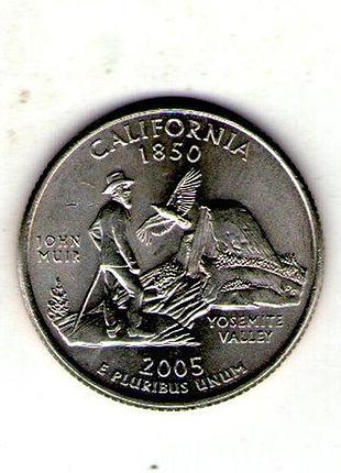 Сша 1⁄4 долларов, 2005 квотер штата калифорния no552