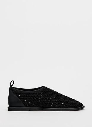 Черные слипоны, 40 размер, zara