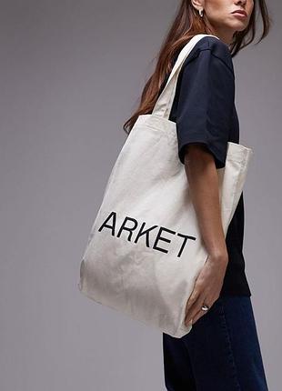 Фірмовий шопер сумка тоут arket canvas tote bag