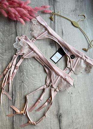 Мереживний пояс для панчіх з лімітованої серії  🗝️noir🗝️від  ❤️‍🔥hunkemoller❤️‍🔥