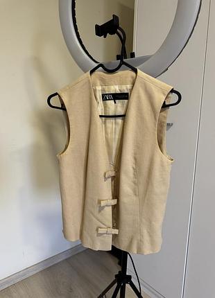 Льняний костюм від zara