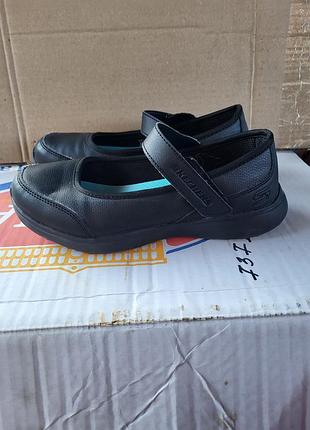 Skechers air-cooled memory foam 35 (22 см) | чорні комфортні туфлі | оригінал