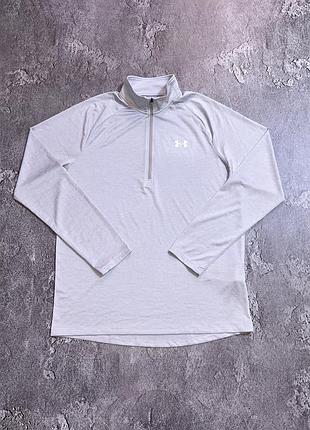 Спортивна кофта лонгслів under armour 1/4 zip m розмір сіра чоловіча