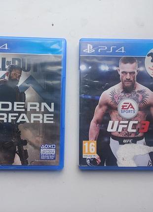 Call of duty modern warfare. гра ufc 3 ps4   
 диск для playstation