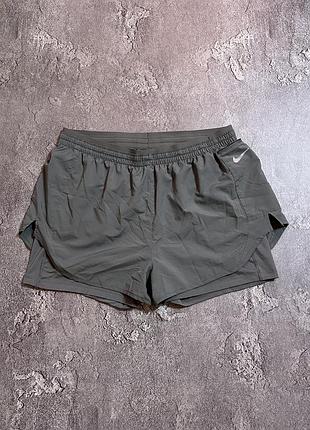 Спортивні шорти nike 2в1 xl розмір сірі чоловічі оригінал