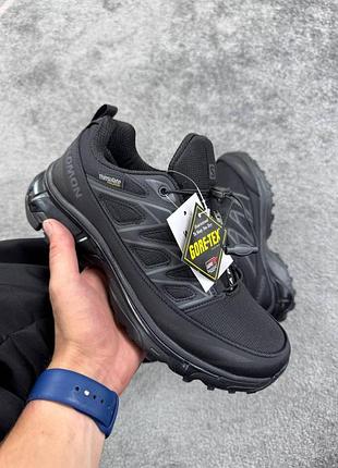 Мужские черные кроссовки salomon xt-6 expanse winter termo gore-tex black х саломон 45