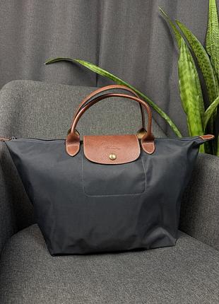 Оригінальна сумка тоут longchamp le pliage original top handle l