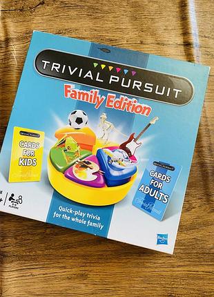 Настільна гра trivial pursuit family edition для дорослих та діток