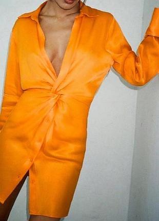 Сатинова сукня zara