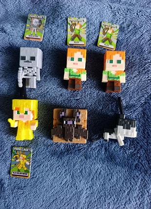 Фигурки майнкрафт киндер джой minecraft kinder joy коллекционные фигурки