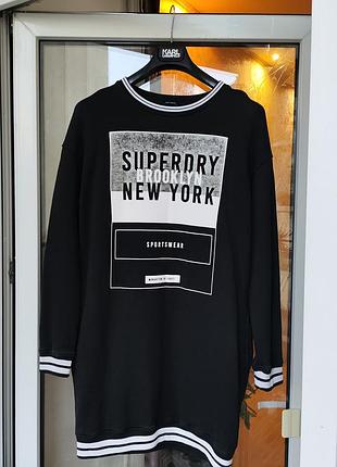 Свитшот-платье туника superdry (оригинал)