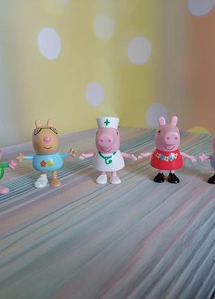 Набір фігурок персонажів популярного мультсеріалу "свинка пеппа" peppa pig