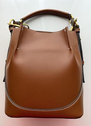 Сумка zara рижого/коричневого кольору