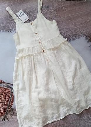 Сарафан из льна от zara
