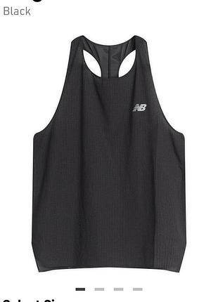 Беговая майка, унисекс new balance race day singlet