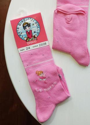 Білі, рожеві, бузкові гольфи підколінники високі шкарпетки для дівчинки рожеві білі бузкові2 фото