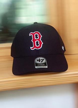 Бейсболка кепка оригінал бостон ред-сокс зша boston red sox usa mlb nba nhl nfl new era 47 brand nike adidas puma ny млб нба нба нфл columbia чорна