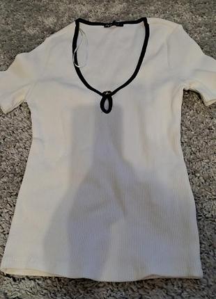 Футболка в рубчик zara