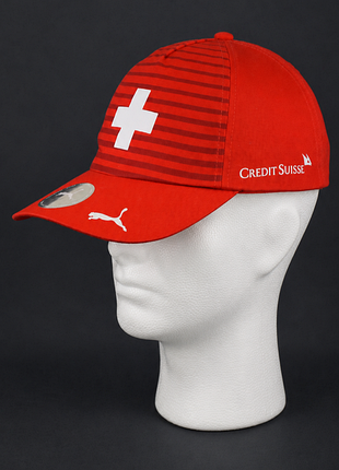 Кепка puma switzerland credit suisse бейсболка красная текстильная на ремешке регулируемая оригинал adidas nike reebok ferrari new era sparco