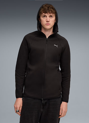Черное мужское зип-худи puma evostripe men's hoodie новое оригинал сша