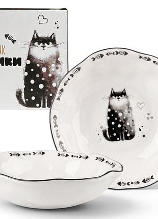 Салатник керамический котики 1,8л