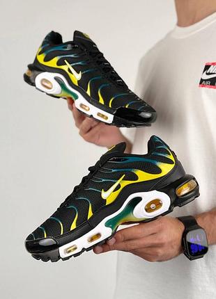 Чоловічі кросівки nike air max plus tn black grey silver