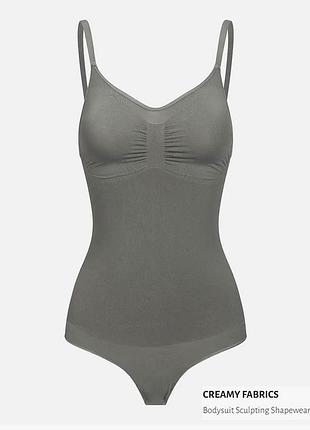 38-40р. бесшовный боди утяжка creamy fabrics