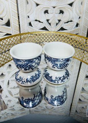 Пара vintage фарфоровых подставок для яиц «villeroy &amp; boch»