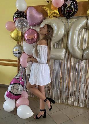 Біла сукня cropp