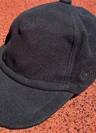 Треккинговая флисовая демисезонная кепка salewa wind stopper