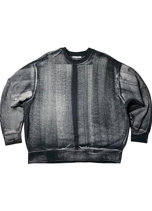 Світшот washed, tie-die, мокрий асфальт чоловічий