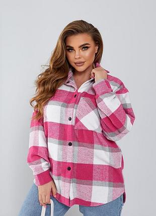 Стильная и теплая рубашка oversize