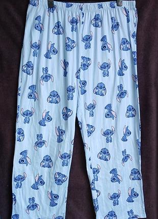 Штаны женские домашние,  stitch,  2xl,  eur 50-52,  батл