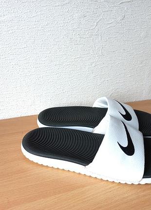 Классные шлепанцы тапки nike kawa slide 35 р. стелька 22,5 см.
