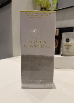 Парфуми hermès le jardin de monsieur li eau de toilette 100 мл оригінал нові запечатані