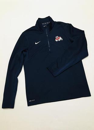 Спортивная кофта nike dri-fit на молнии оригинальная олимпийка реглан