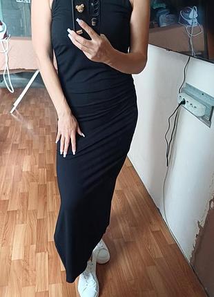 Платье трикотажное длинное bershka оригинал р.лл