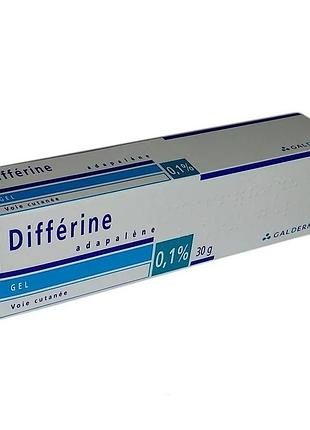 Дифферин гель 0,1% (адапален) франция 30 гр, лечение акне.
