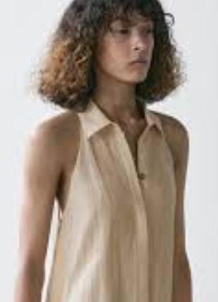 Лляна сорочка massimo dutti